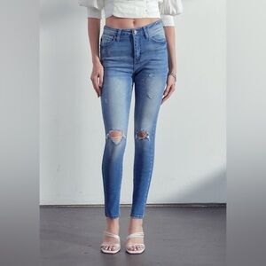 Women’s KanCan denim high rise super skinny jeans